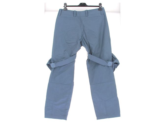 Louis Vuitton Pantaloni blu grigio con tasche - vista 2