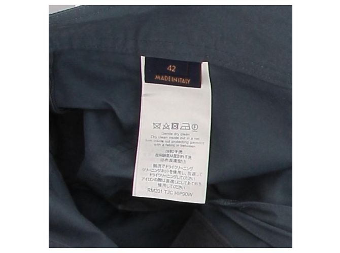 Louis Vuitton Pantaloni blu grigio con tasche - vista 6