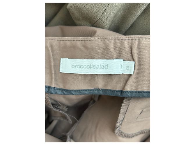 Autre Marque Pantalones anchos marrones BROCCOLISALAD Castaño - vista 3