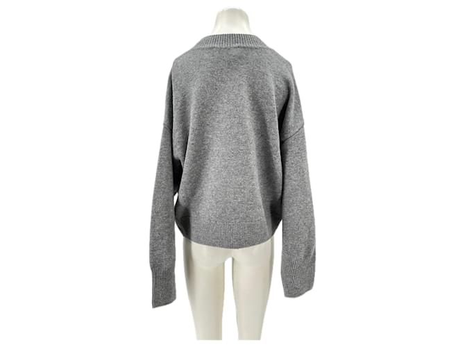 Autre Marque Grauer Wollpullover Style Icon Collection - Ansicht 2