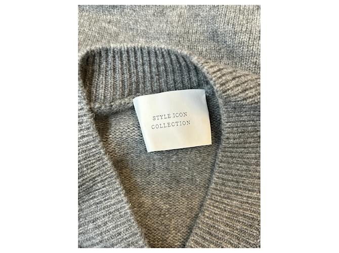 Autre Marque Grauer Wollpullover Style Icon Collection - Ansicht 5