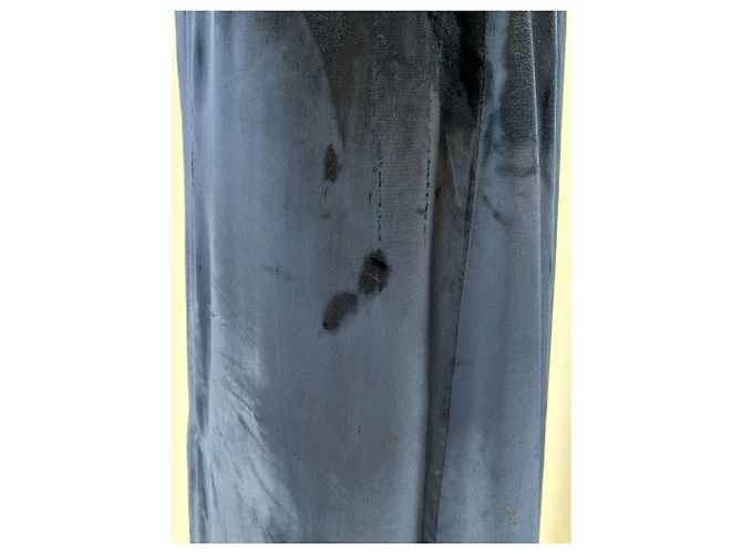 Céline Vestido sin mangas de terciopelo Azul - vista 6