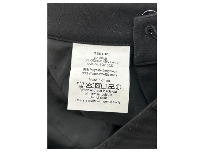 Schwarze Hose Gestuz - Ansicht 4