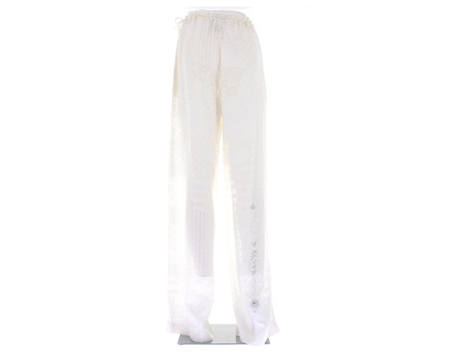 Pantalones Fendi blancos de viscosa - vista 2