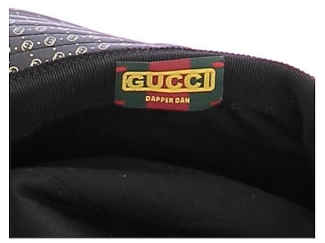 Cappello bucket Gucci nero e oro - vista 8