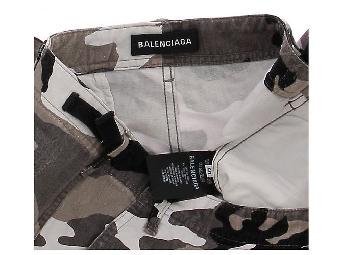 Balenciaga Grau camouflierte Hose - Ansicht 4