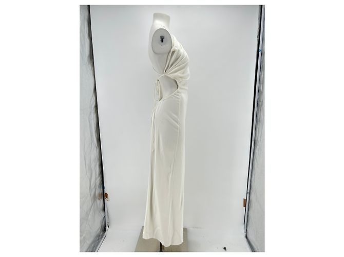 Autre Marque Vestido largo asimétrico blanco CHRISTOPHER ESBER - vista 3