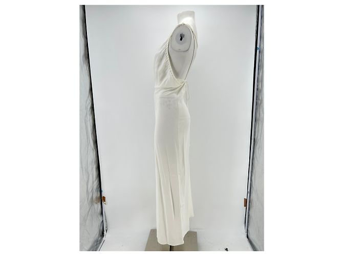Autre Marque Vestido largo asimétrico blanco CHRISTOPHER ESBER - vista 4
