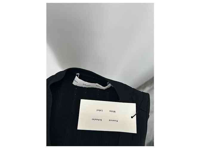 Proenza Schouler Ärmelloses schwarzes Maxikleid - Ansicht 6