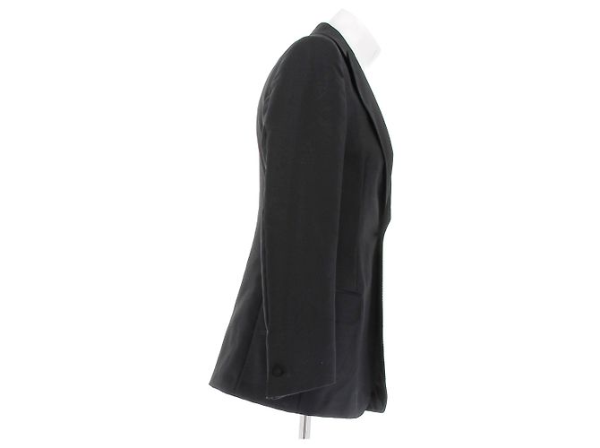Yves Saint Laurent Woll-Smokingjacke Schwarz - Ansicht 3