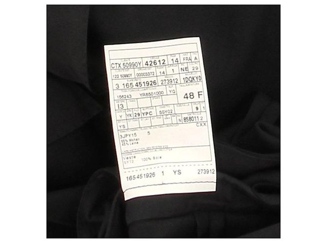 Yves Saint Laurent Woll-Smokingjacke Schwarz - Ansicht 6