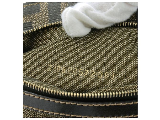 Fendi Sac à main en toile monogrammé Marrone - vista 12