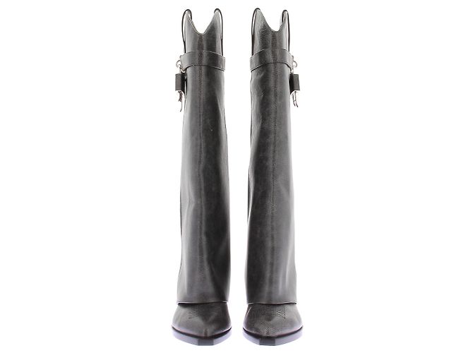 Givenchy Stivali "Shark" in pelle invecchiata Nero - vista 2