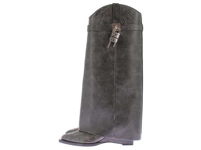 Givenchy Stivali "Shark" in pelle invecchiata Nero - vista 5