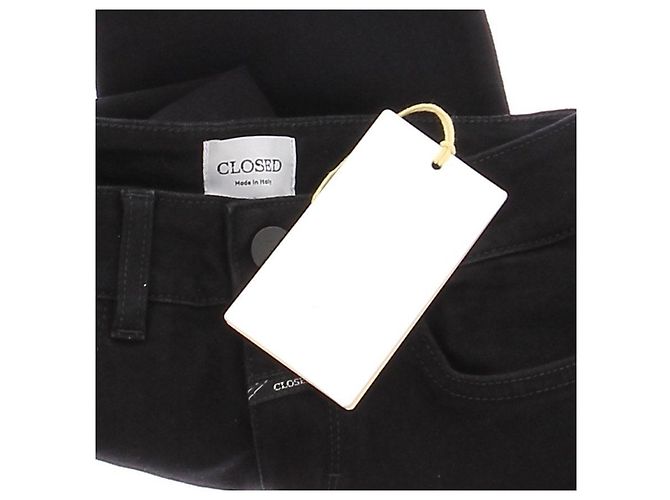 Jeans in cotone neri Closed Taglia 23 Nero - vista 3