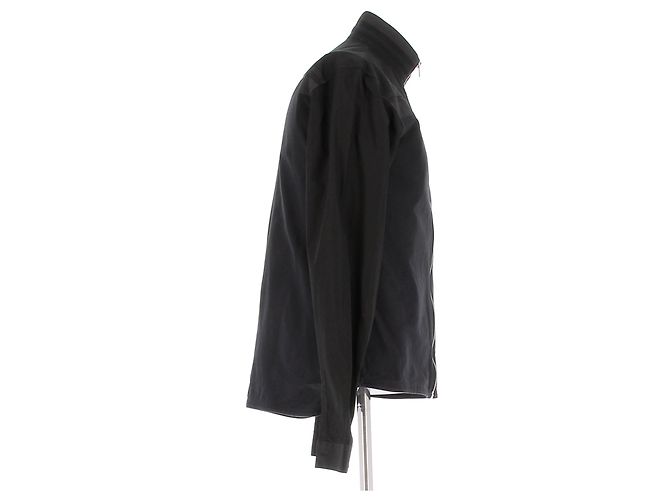 Camisa Dior preta de algodão com zíper Preto - vista 3