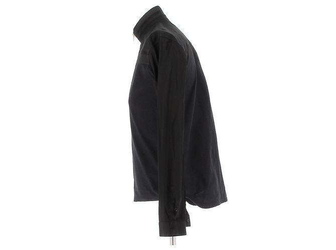 Camisa Dior preta de algodão com zíper Preto - vista 4