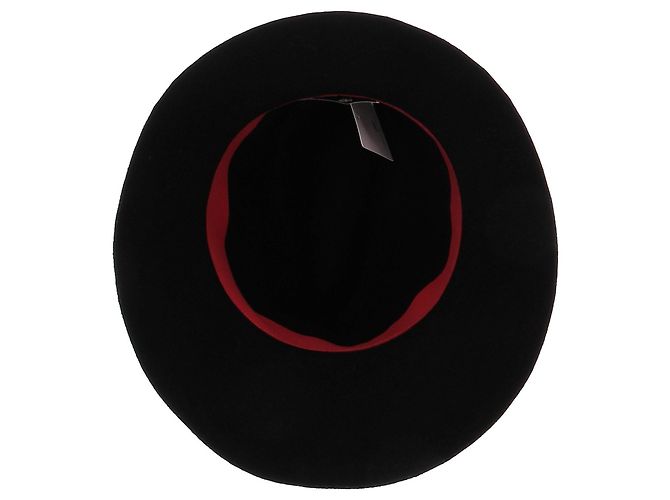 Autre Marque Cappello in lana e pelle Nero - vista 6