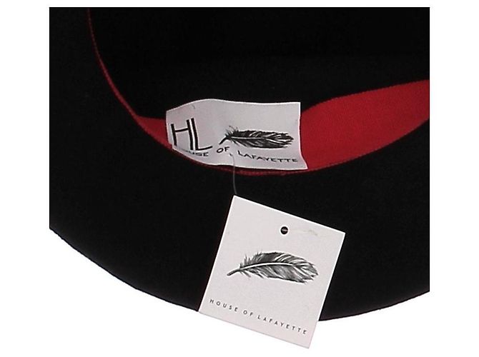 Autre Marque Cappello in lana e pelle Nero - vista 7