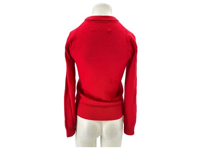 Autre Marque Suéter de lana rojo 440ME Roja - vista 2