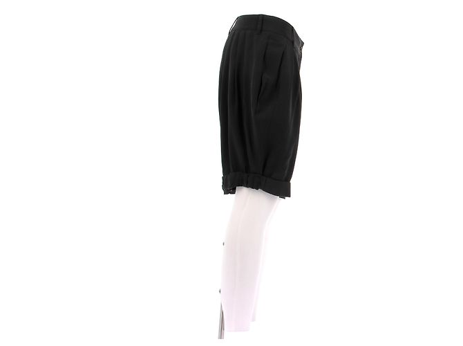 Miu Miu Short nero in seta - vista 3