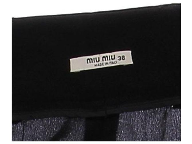 Miu Miu Short nero in seta - vista 6