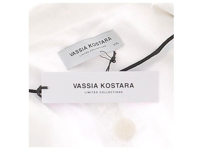 Autre Marque Blazer blanco VASSIA KOSTARA - vista 5