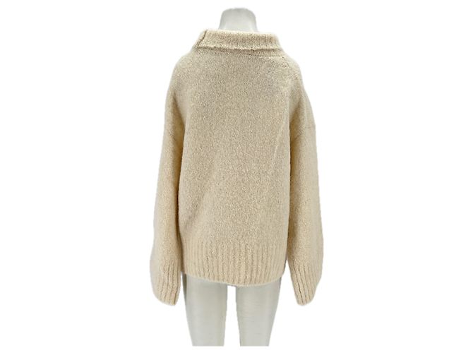 Suéter Selected beige de lana M - vista 2