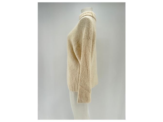 Suéter Selected beige de lana M - vista 4