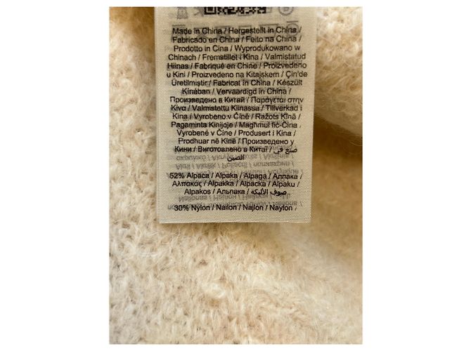 Suéter Selected beige de lana M - vista 6