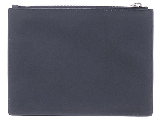 Givenchy Schwarze Leder-Clutch - Ansicht 2