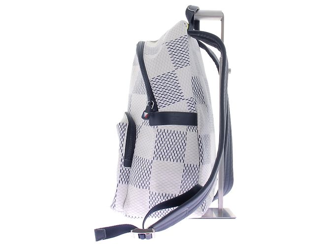 Louis Vuitton Zaino bianco e blu a scacchi Blu navy - vista 5