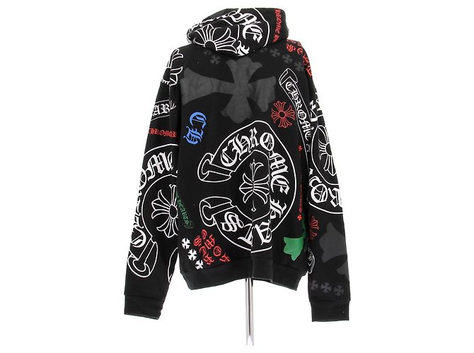 Chrome Hearts Schwarzer Hoodie mit Logo Baumwolle XL - Ansicht 2