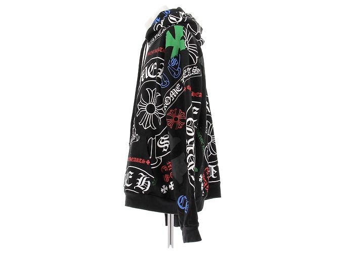 Chrome Hearts Schwarzer Hoodie mit Logo Baumwolle XL - Ansicht 4