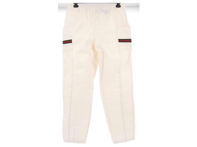 Pantaloni cargo bianchi Gucci in cotone Bianco - vista 2