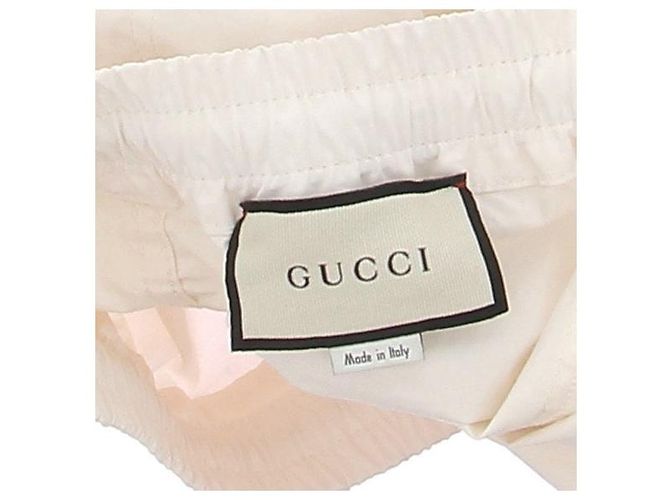Pantaloni cargo bianchi Gucci in cotone Bianco - vista 4