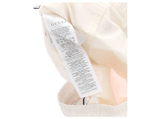 Pantaloni cargo bianchi Gucci in cotone Bianco - vista 6