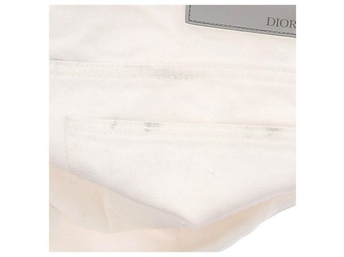 Vaqueros Dior blancos de algodón - vista 5