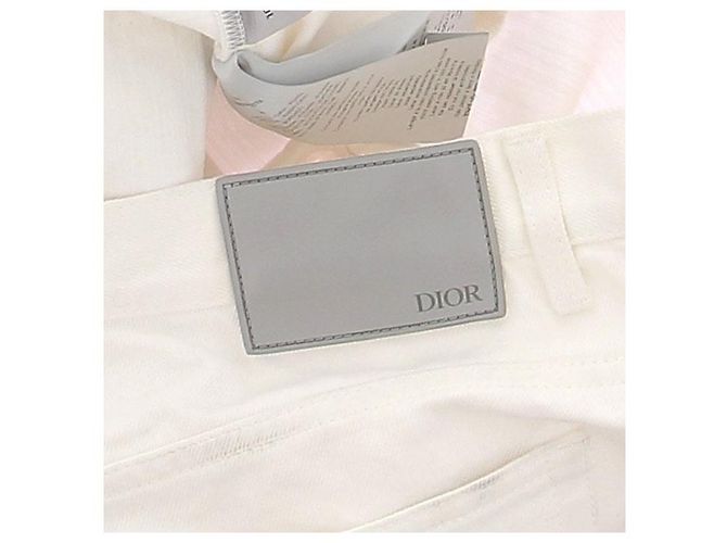 Vaqueros Dior blancos de algodón - vista 6
