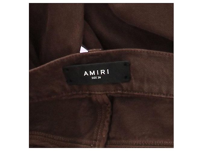 Amiri Jeans Cargo Marroni Marrone - vista 4