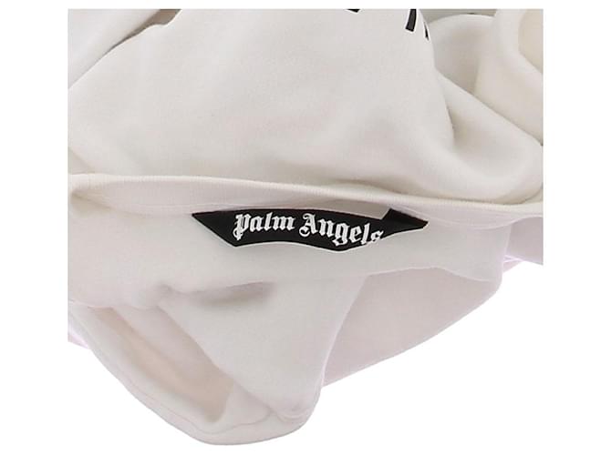 Palm Angels Weißer Baumwollpullover mit Logo - Ansicht 8