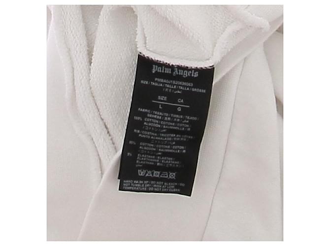 Palm Angels Weißer Baumwollpullover mit Logo - Ansicht 9