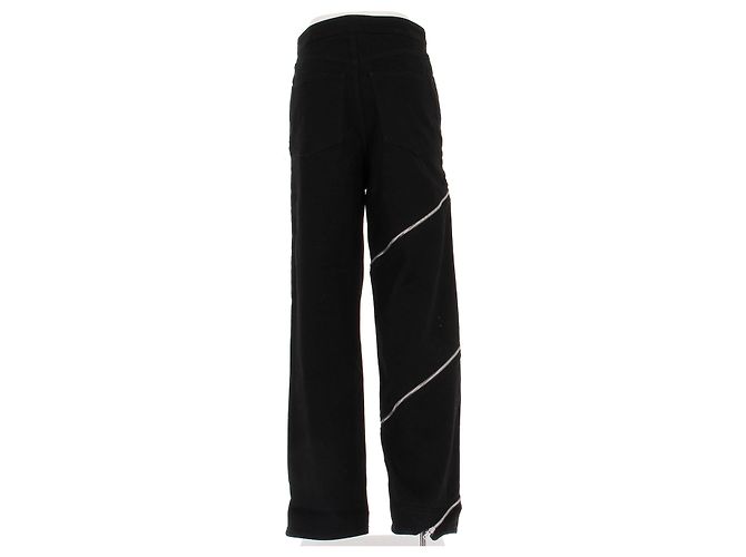 Jeans Alaïa negros con cremallera de algodón Talla 34 - vista 2