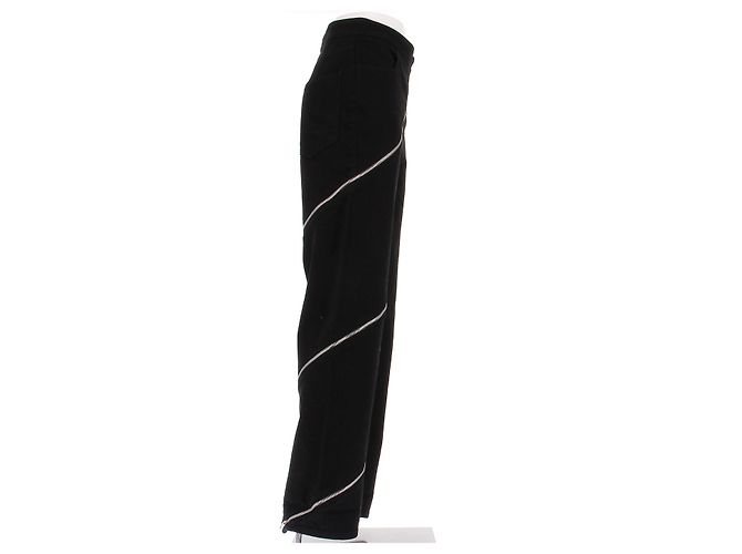 Jeans Alaïa negros con cremallera de algodón Talla 34 - vista 4