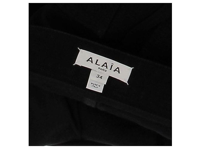 Jeans Alaïa negros con cremallera de algodón Talla 34 - vista 5