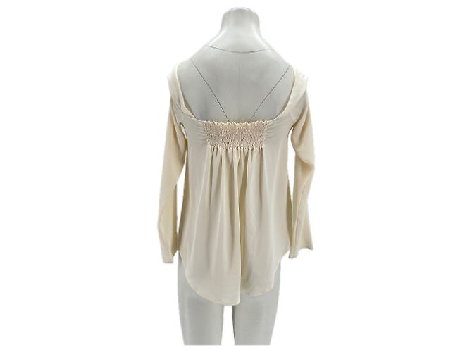 Blusa de seda Longchamp Beige - vista 2