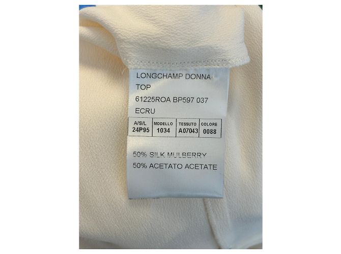 Blusa de seda Longchamp Beige - vista 5