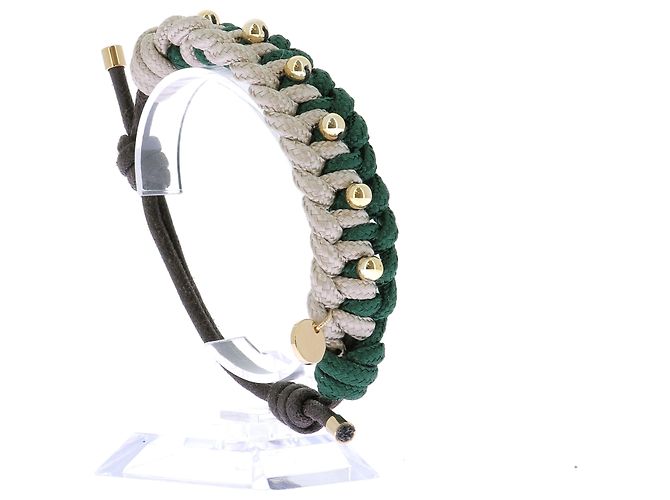 Autre Marque Bracciale intrecciato "Meglio Insieme" Verde - vista 5