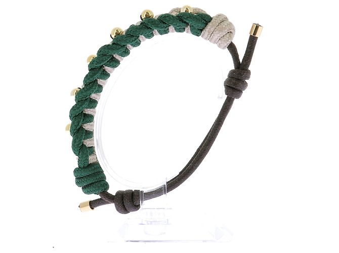 Autre Marque Bracciale intrecciato "Meglio Insieme" Verde - vista 6
