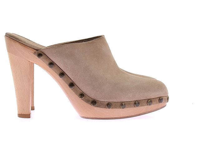 Ralph Lauren Clogs aus Wildleder in Camel Kamel - Ansicht 2
